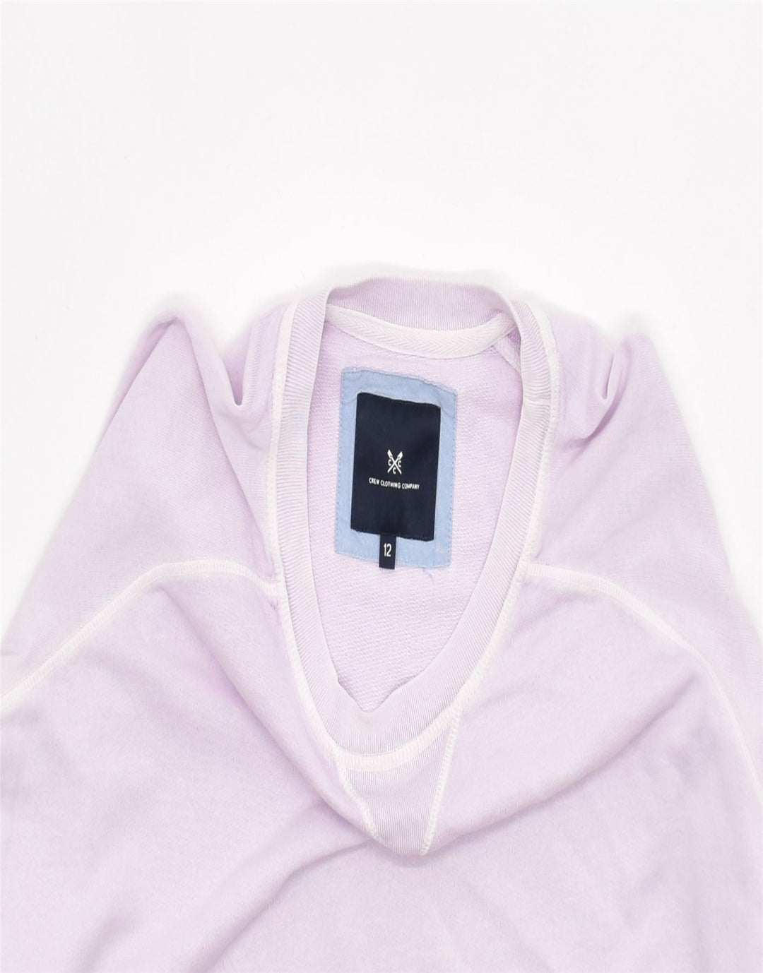 CREW CLOTHING Womens Sweatshirt Jumper US 12 XL Purple Cotton | Vintage | Thrift | Second-Hand | Used Clothing | Messina Hembry 