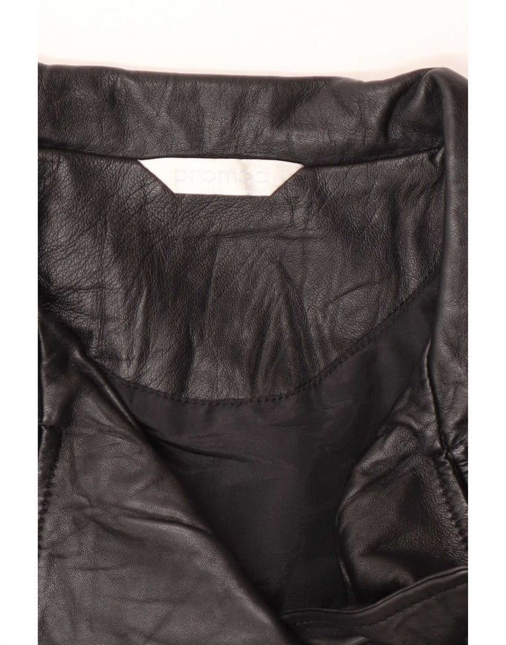 Jachetă Biker din piele pentru femei Promod UK 8 Small Negru