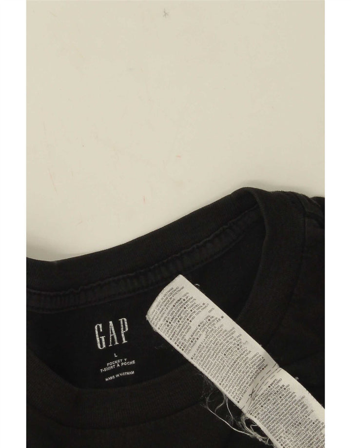 Tricou pentru bărbați Gap Top mare bumbac negru