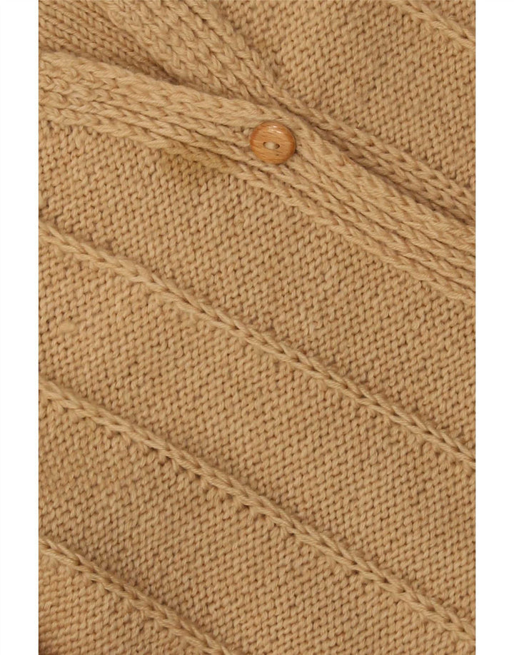 Pulover Cardigan Vintage pentru Damă UK 14 Mare Bej