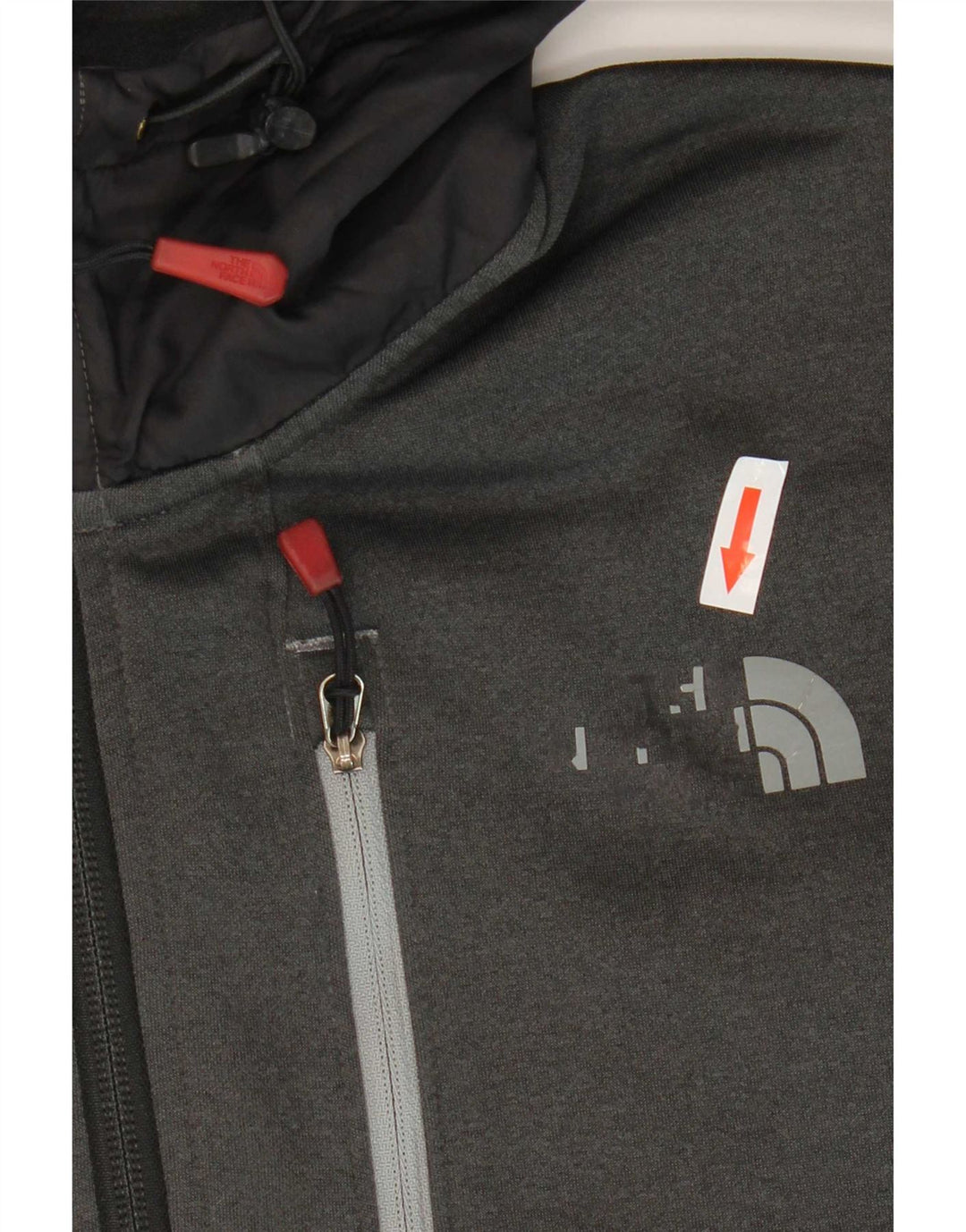 Hanocă The North Face pentru bărbați, cu fermoar și gât, poliester mediu gri