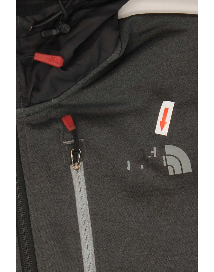 Hanocă The North Face pentru bărbați, cu fermoar și gât, poliester mediu gri