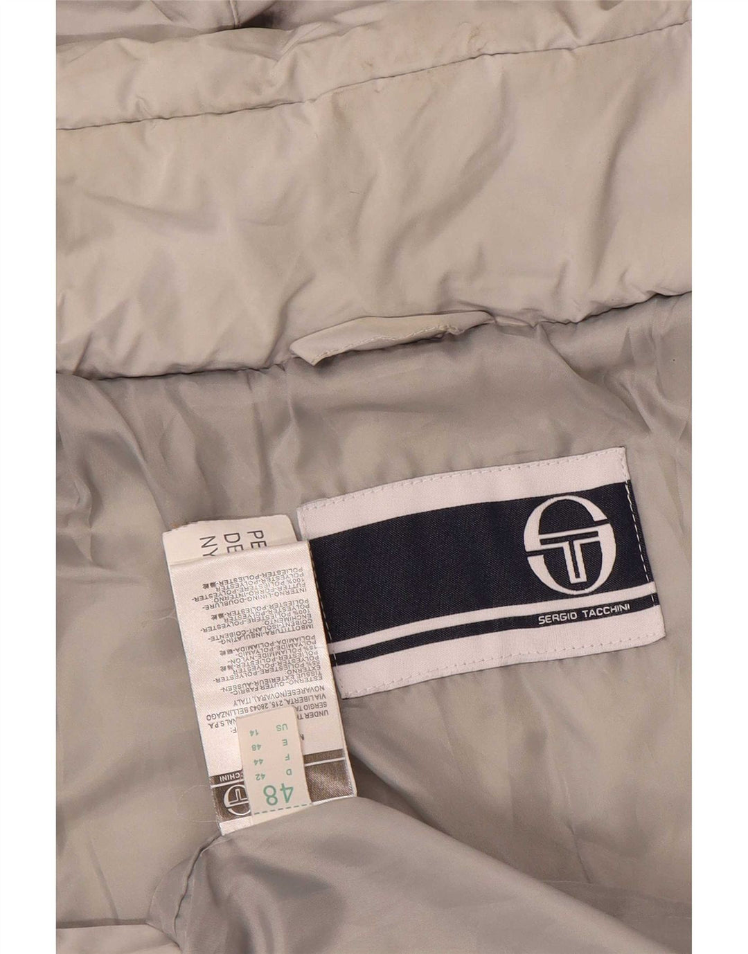 Jachetă căptușită cu glugă pentru femei Sergio Tacchini US 14 XL poliester gri
