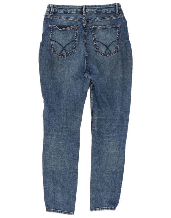 Crew Clothing Blugi skinny pentru femei UK 12 Medium W28 L30 Blue Bumbac