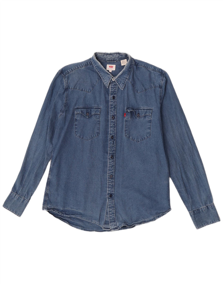 Cămașă de blugi pentru bărbați Levi's XL, bumbac albastru