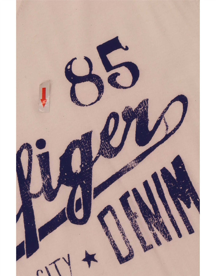 Tricou grafic Tommy Hilfiger pentru bărbați Top 2XL alb