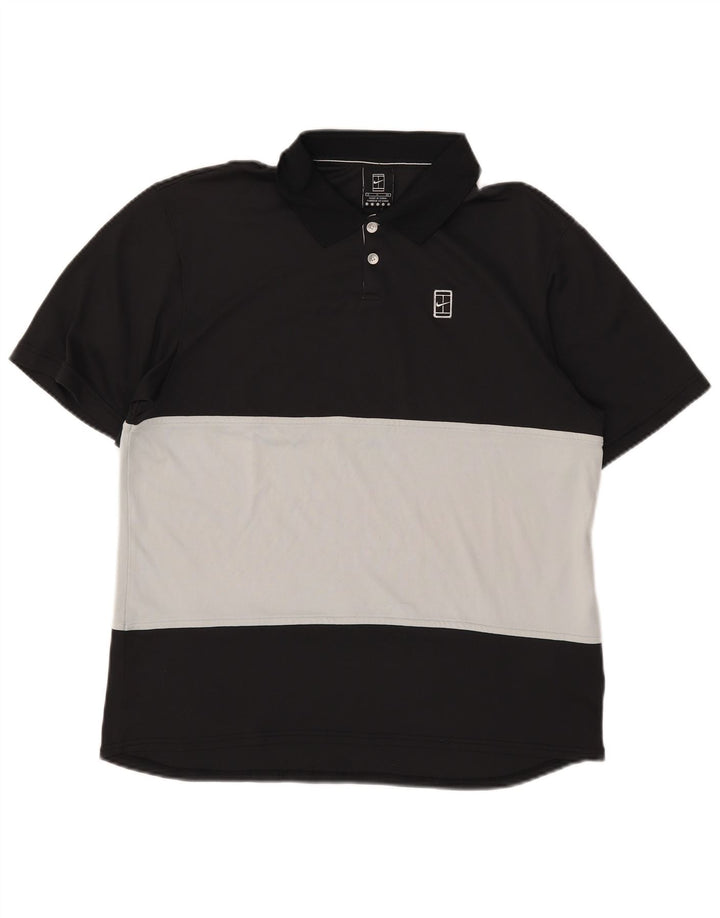 Tricou polo Nike pentru bărbați, mic, negru, poliester color bloc