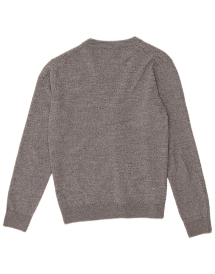 Pulover cardigan pentru bărbați Zara, gri mediu cu pete