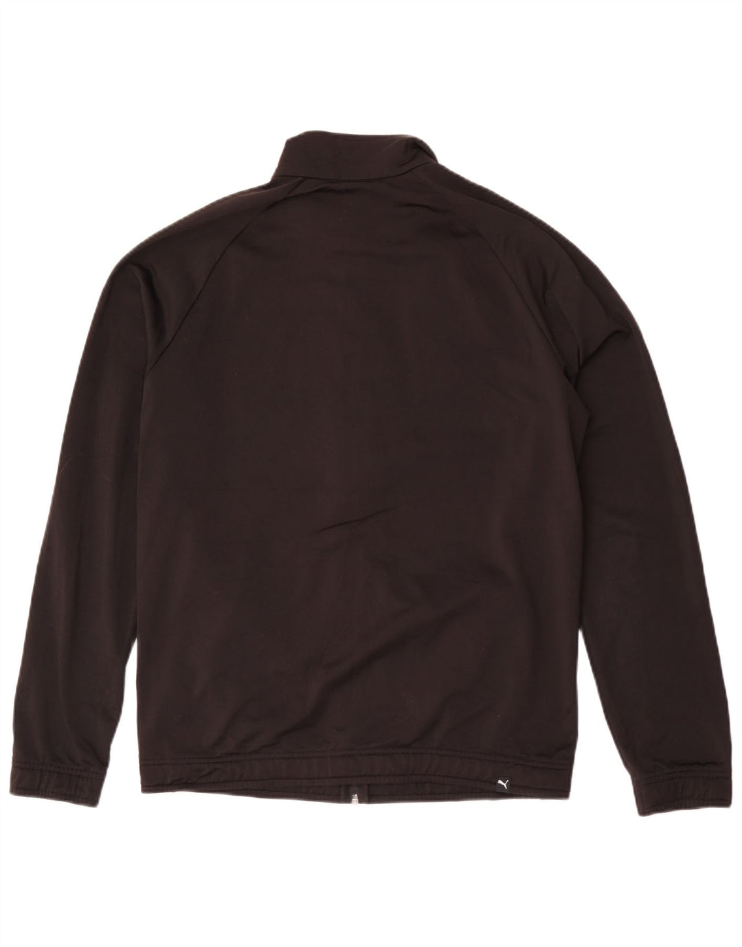 Jachetă de top pentru trening grafic Puma pentru bărbați, poliester color bloc negru mediu