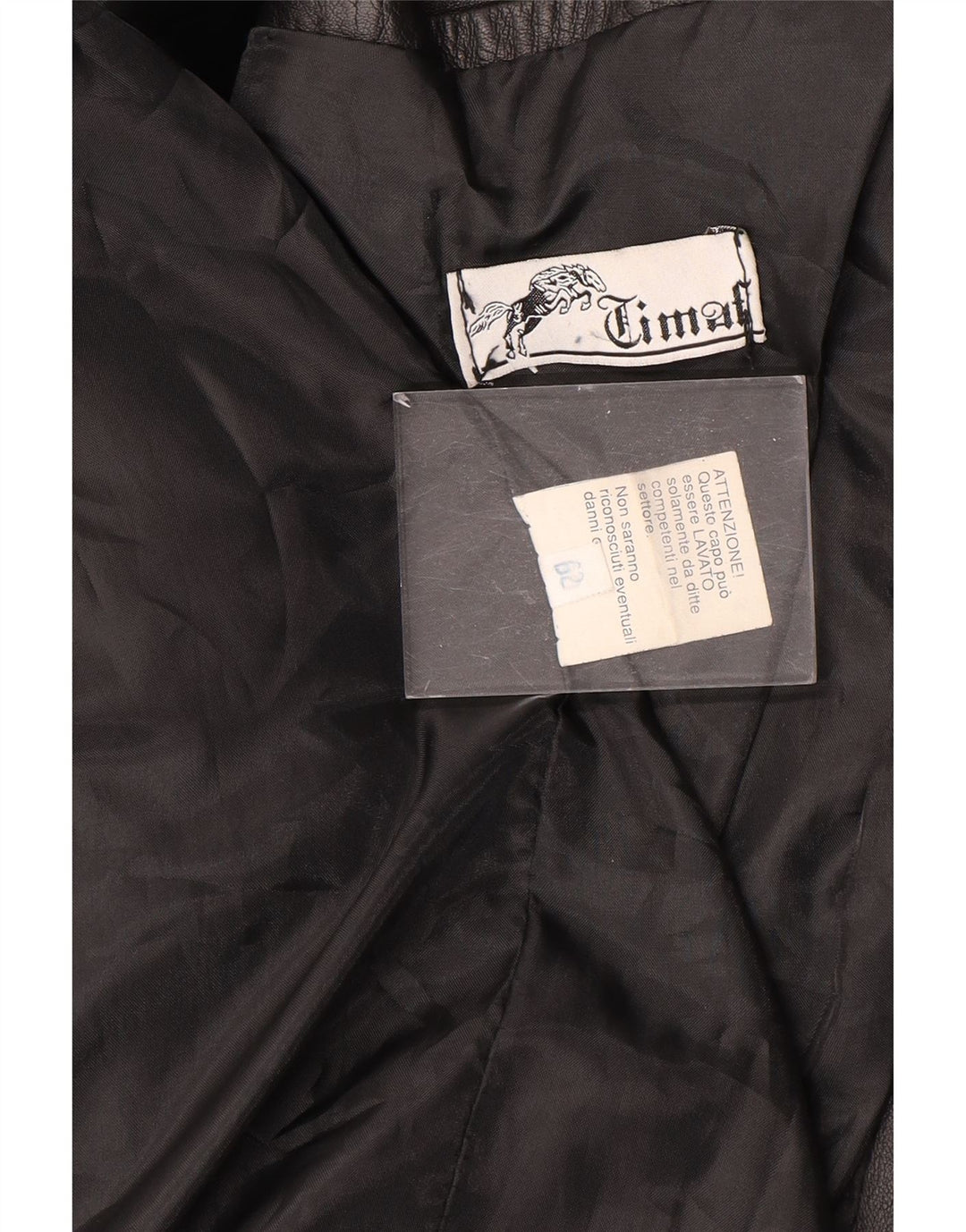 Palton din piele vintage pentru bărbați Mărimea 62 4XL Piele neagră