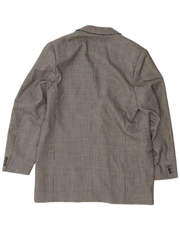 Jachetă pentru bărbați VINTAGE cu 3 nasturi, UK 38, picior de gală, gri mediu