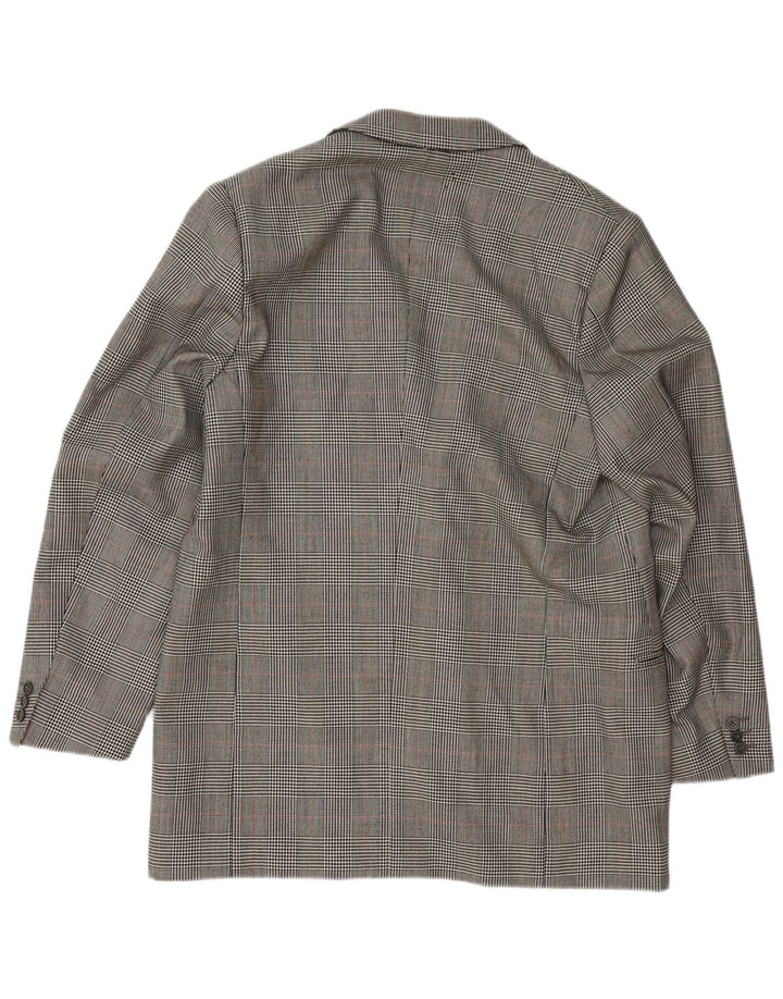 Jachetă pentru bărbați VINTAGE cu 3 nasturi, UK 38, picior de gală, gri mediu