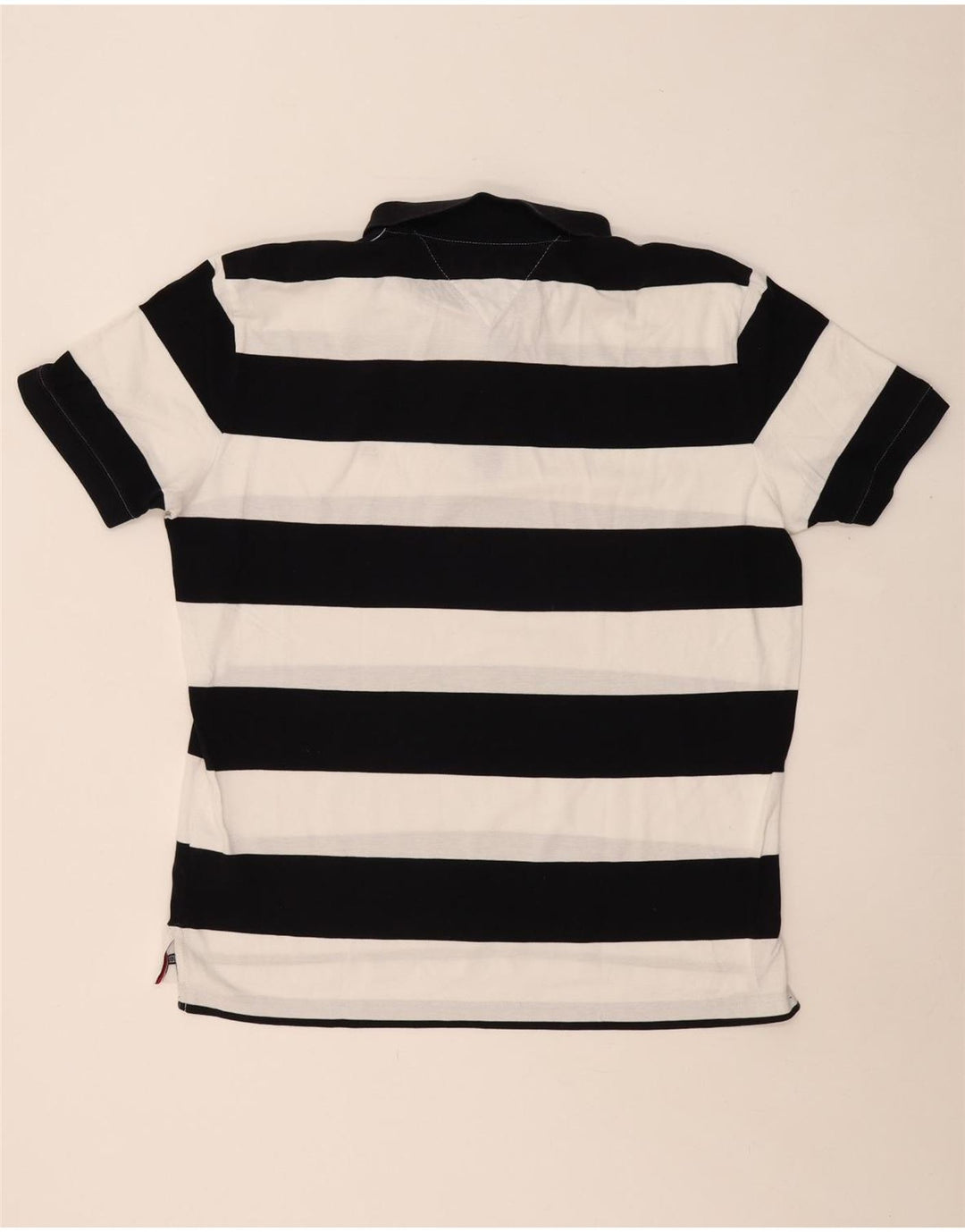 Tricou polo TOMMY HILFIGER pentru bărbați, XL, bumbac cu dungi negre