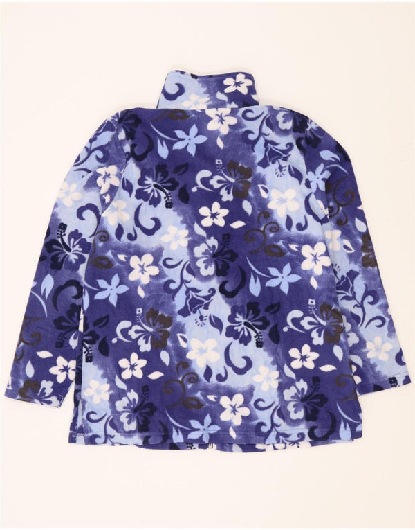 Jachetă fleece pentru femei Julietta UK 14 XL, albastru, poliester floral