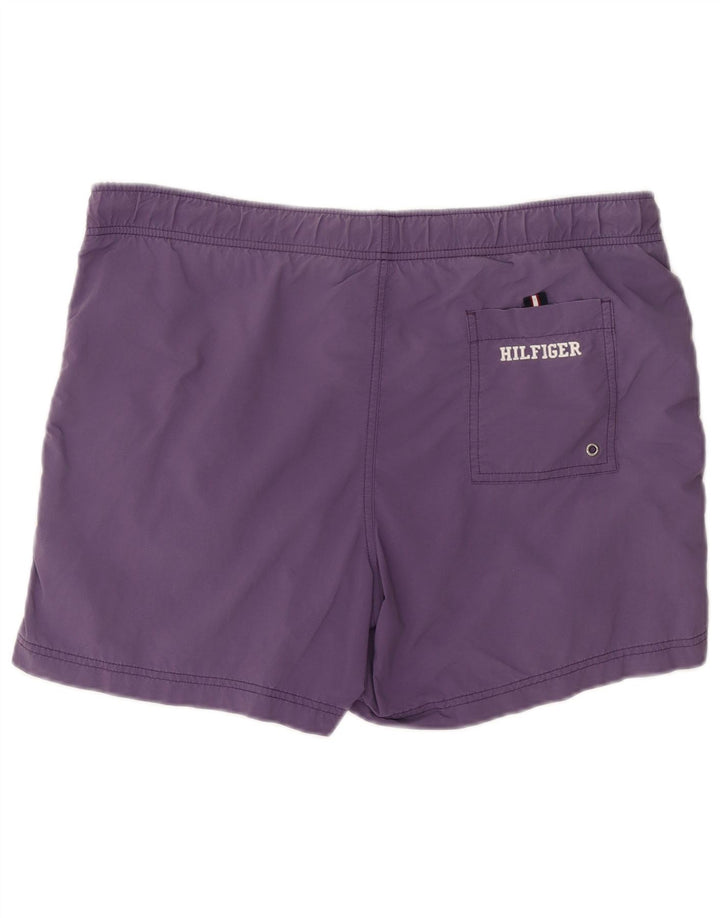 Pantaloni scurți de înot Tommy Hilfiger pentru bărbați, violet mediu