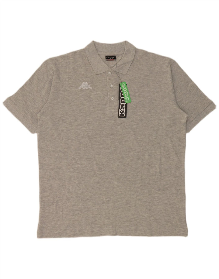 Cămașă polo pentru bărbați Kappa XL bumbac gri
