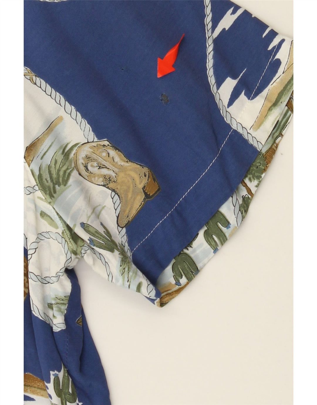 LES COPAINS Rochie cămașă cu model abstract pentru femei IT 44 Medium Blue