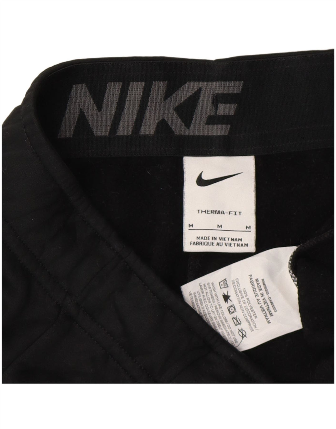 Pantaloni de trening Nike Therma-Fit Graphic pentru bărbați Joggeri, negru mediu