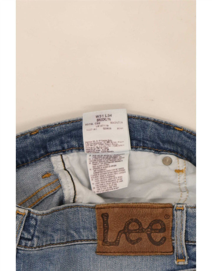 Blugi Lee Brooklyn Straight pentru bărbați W31 L27 Bumbac albastru