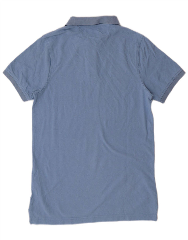 Tricou polo Tommy Hilfiger pentru bărbați, bumbac albastru mic