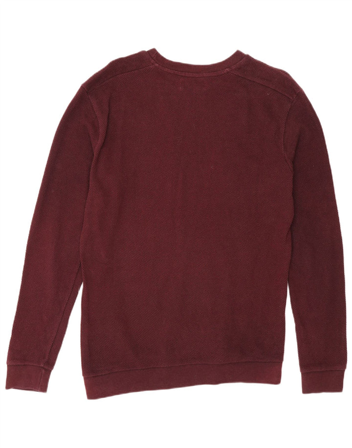 Pulover pentru bărbați Zara Pulover Medium Burgundy Bumbac