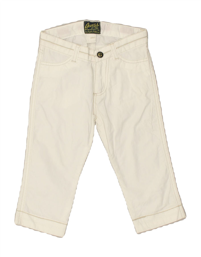 GUESS Baby Boys Slim Casual Shorts 9-12 Months W19 L11 White Check Cotton | Vintage Guess | Thrift | Second-Hand Guess | Used Clothing | Messina Hembry 