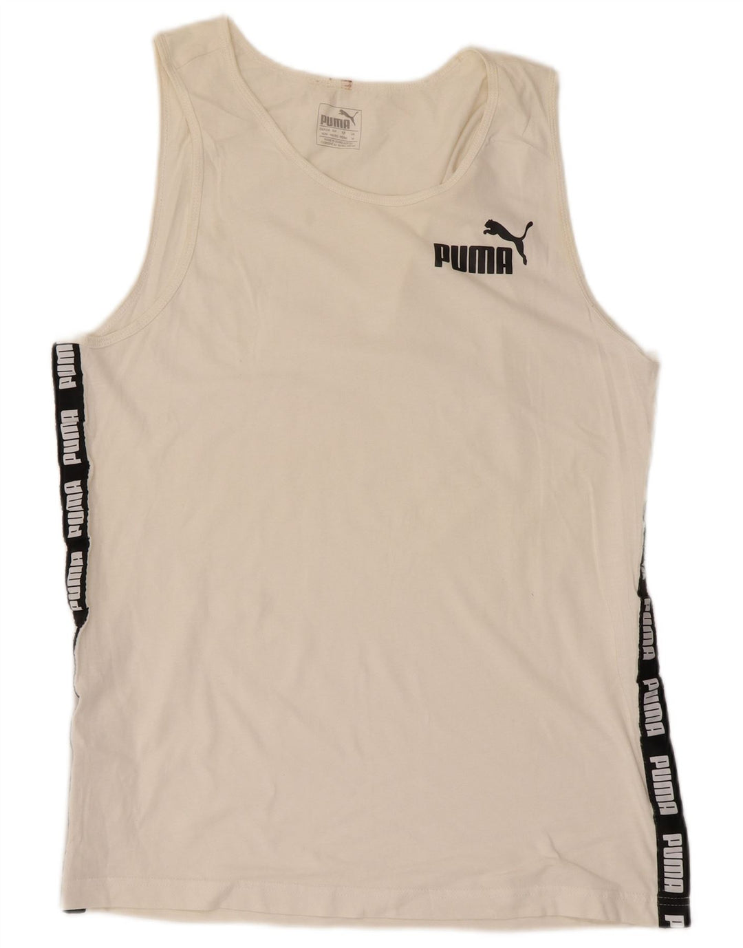 Top cu vestă grafică Puma pentru bărbați, mediu alb, color block