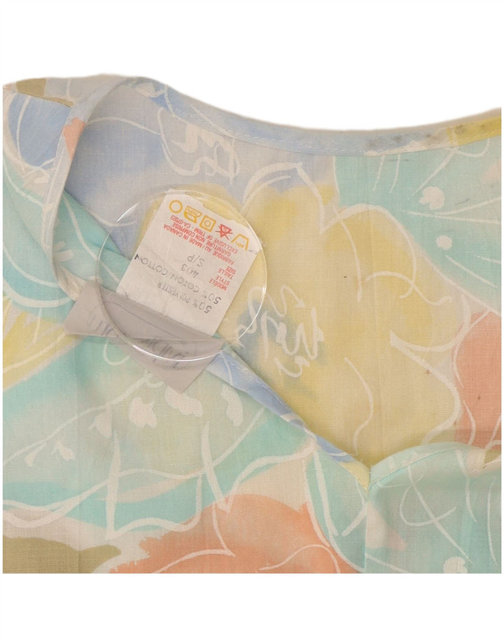 Bluză Crop pentru femei Impromptu Top UK 10 Poliester floral multicolor mic