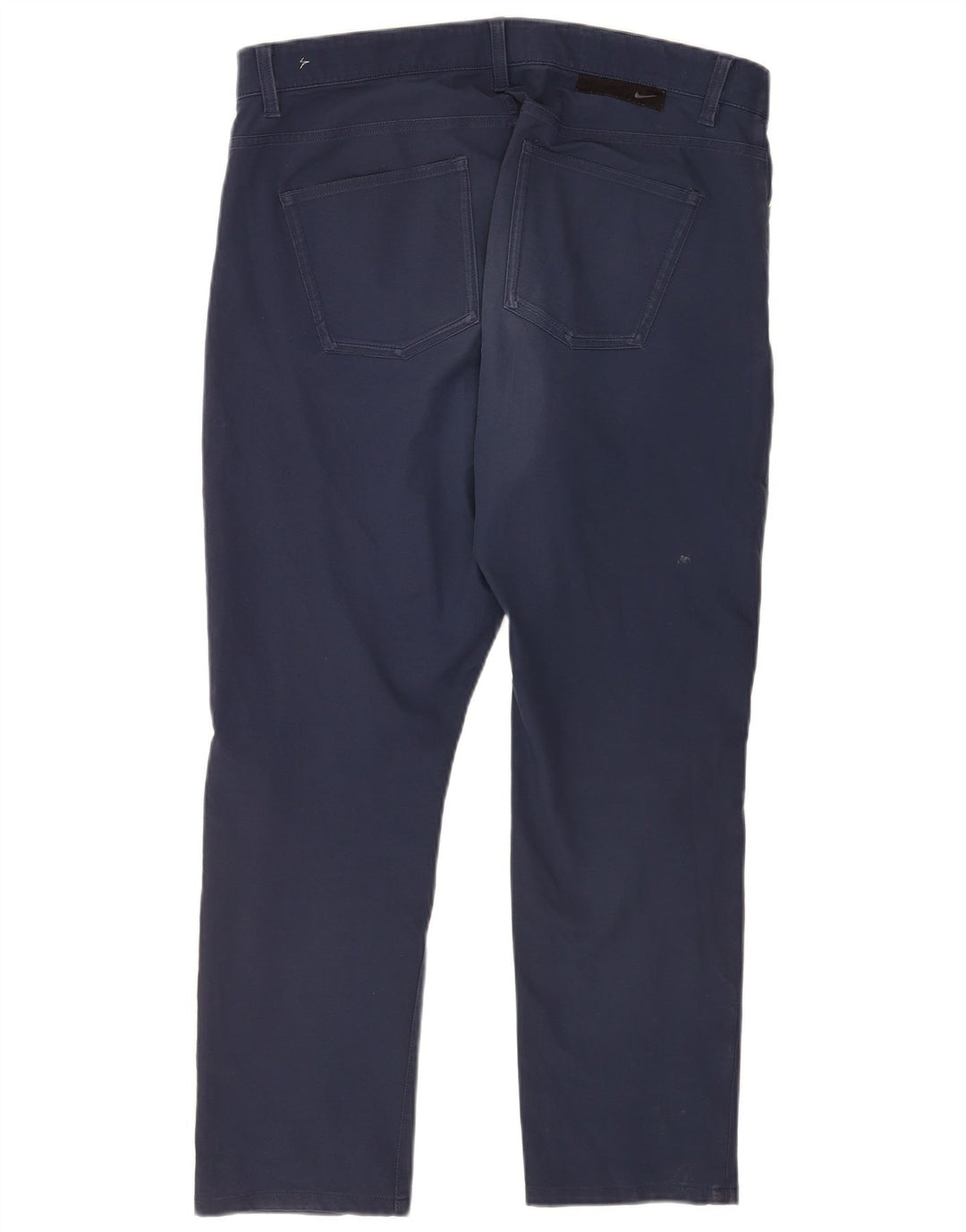 Pantaloni casual drepti pentru bărbați Nike W36 L27 poliester bleumarin