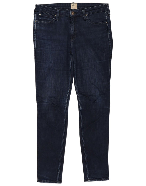 Blugi skinny pentru femei Scarlett Lee W32 L28 bumbac bleumarin