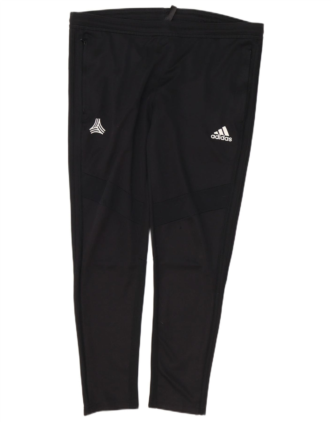 Pantaloni de trening Adidas pentru bărbați, poliester mediu negru