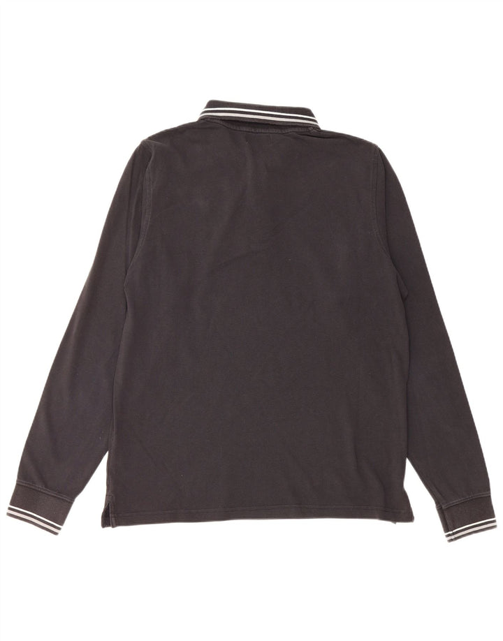 Cămașă polo pentru bărbați Kappa, bumbac negru mare