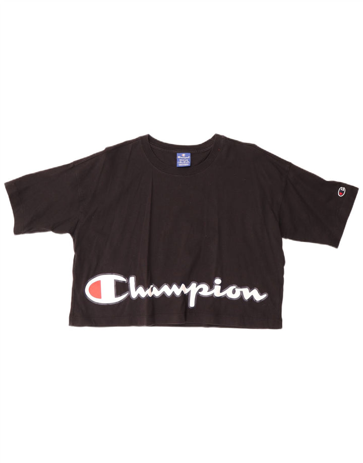 Tricou crop pentru femei CHAMPION Top UK 14 Medium Negru
