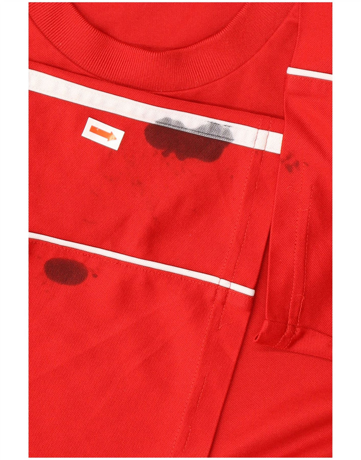 Tricou grafic ADIDAS Climalite pentru bărbați Top XL poliester roșu