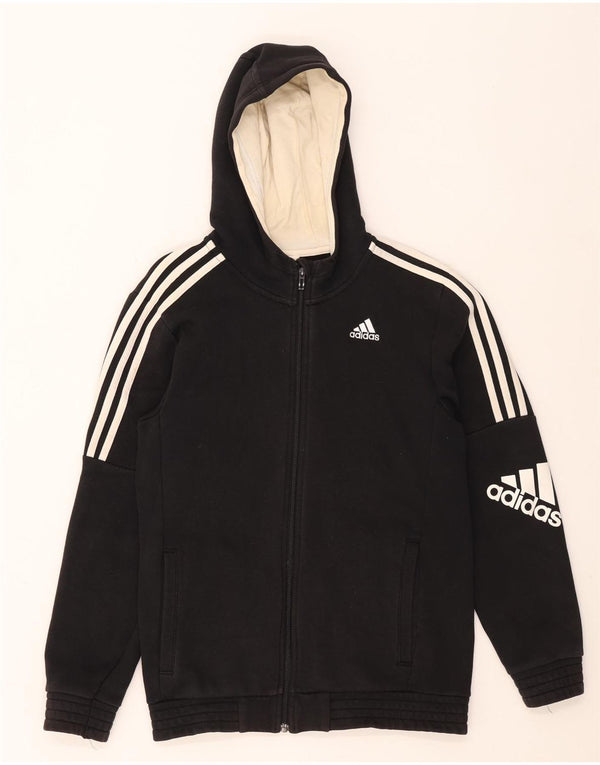 Pulover pentru bărbați Adidas Graphic, cu fermoar, bumbac, negru