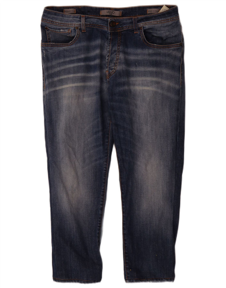 Blugi pentru bărbați Liu Jo Regular Slim IT 49 Medium L34 L25 Bumbac albastru