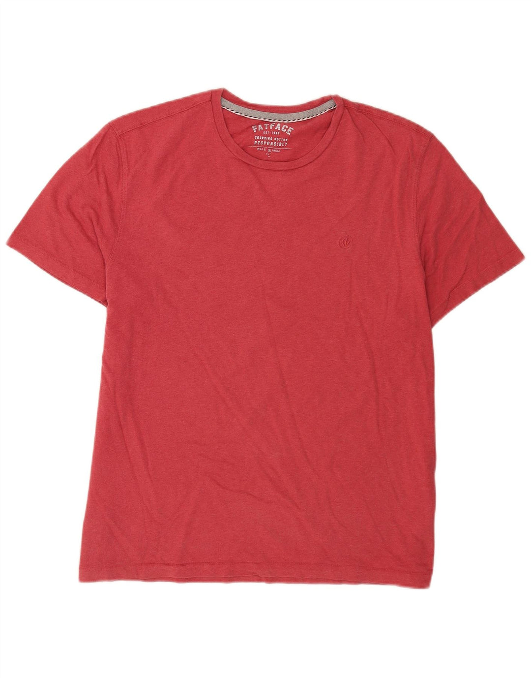 Tricou pentru bărbați Fat Face Top mare bumbac roz