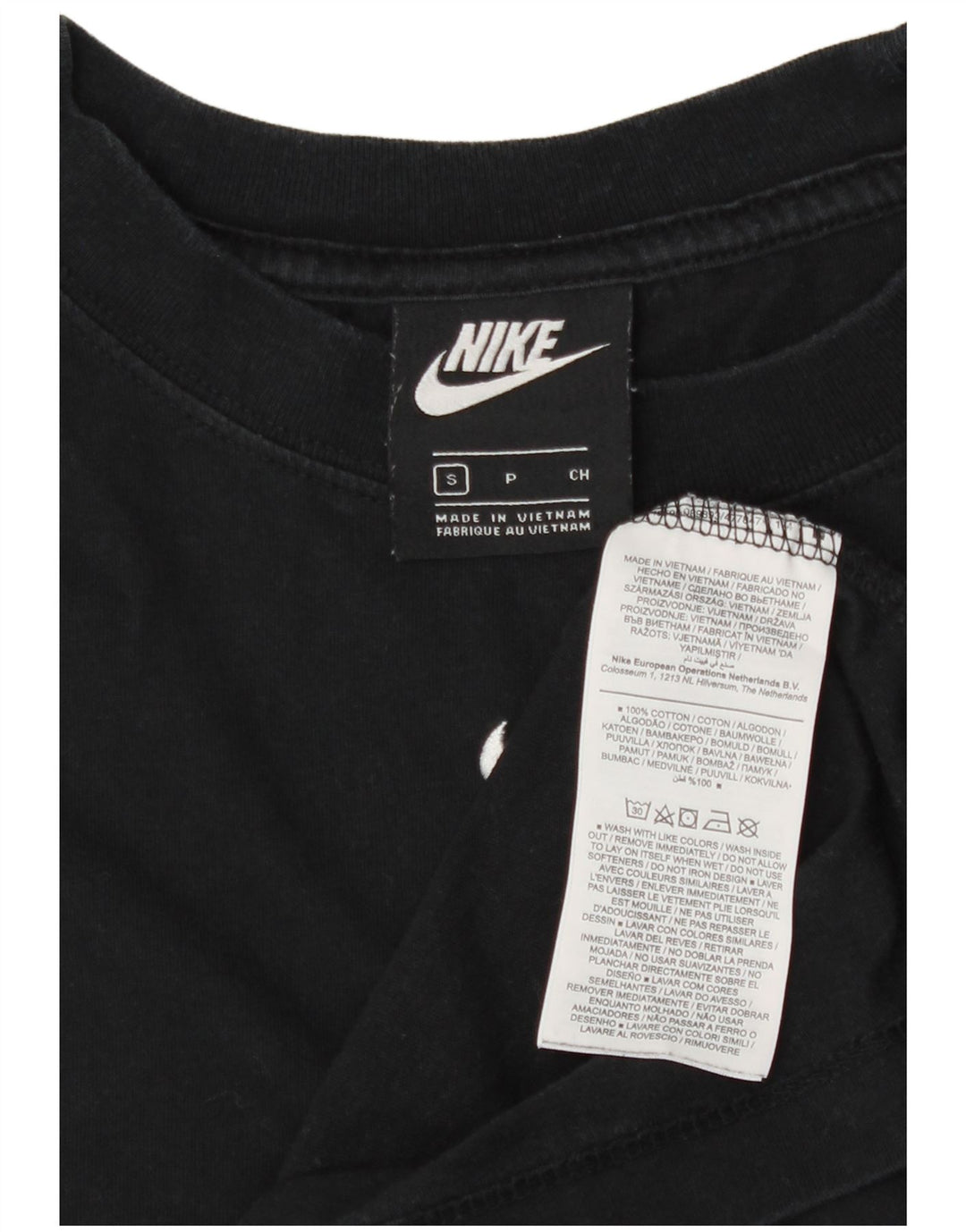 Tricou pentru bărbați Nike Top mic, negru, bumbac
