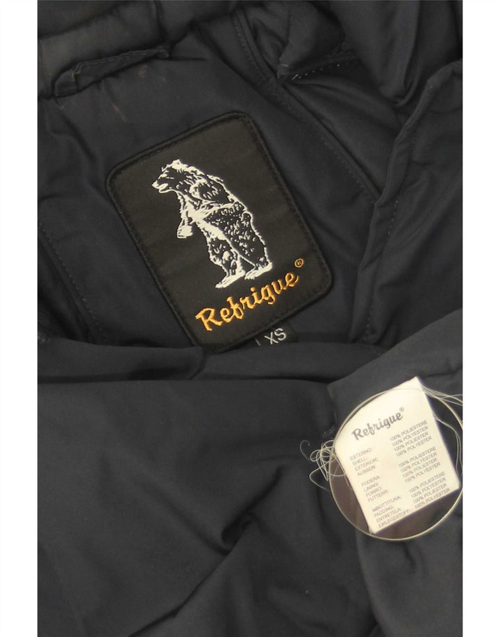 Jachetă parka cu glugă pentru femei Refrigue UK 6 XS poliester bleumarin