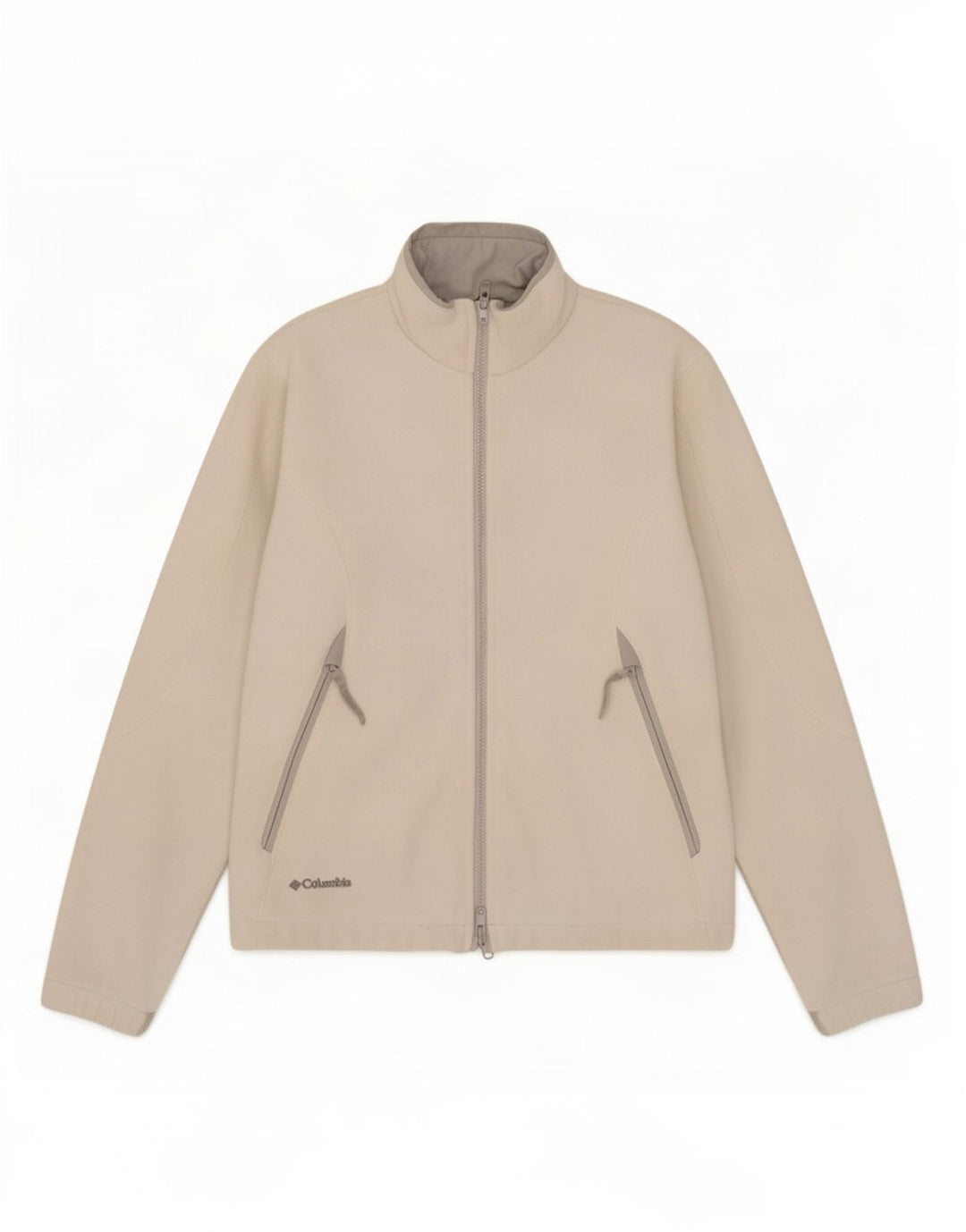 Jachetă Columbia pentru femei Liner Fleece UK 10, mic, alb, din poliester
