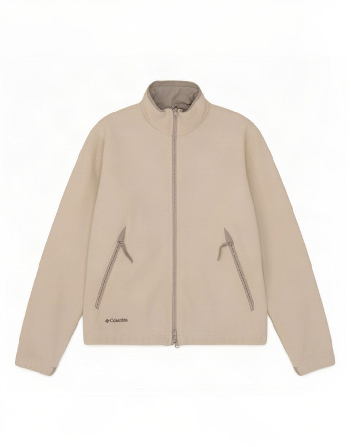 Jachetă Columbia pentru femei Liner Fleece UK 10, mic, alb, din poliester