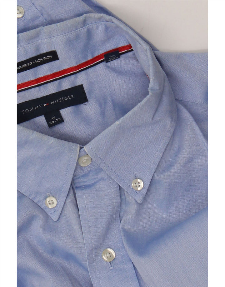 Cămașă pentru bărbați Tommy Hilfiger, cu formă regulată, mărimea 17 XL, bumbac albastru