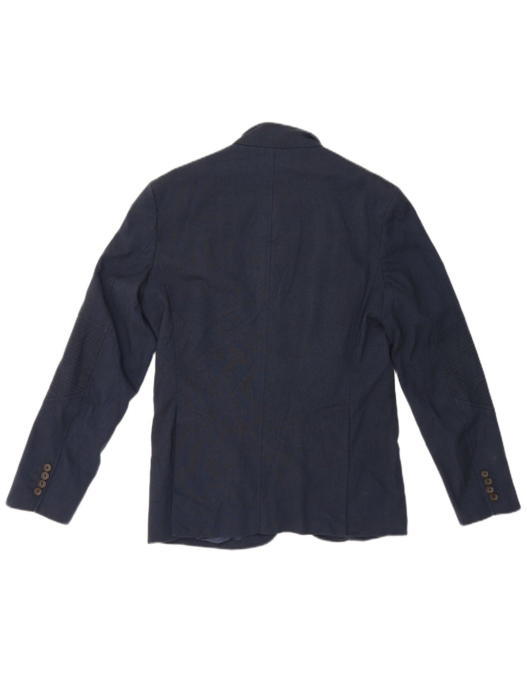 Blazer pentru bărbați Zara, cu 4 nasturi, UK 40, mare, poliester bleumarin