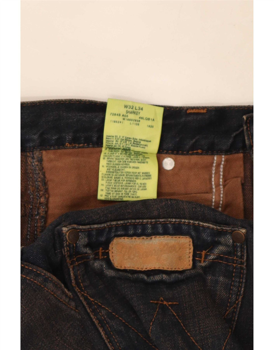 Blugi pentru bărbați Wrangler Sharkey Bootcut W32 L34 Bumbac bleumarin