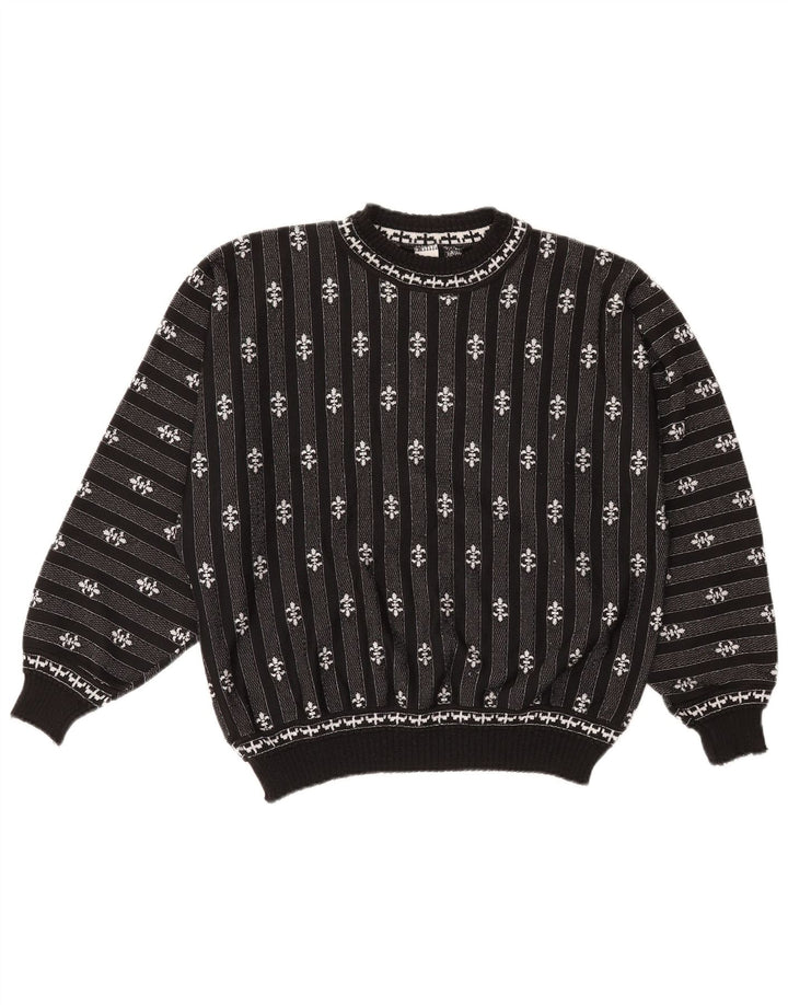 C & A Pulover supradimensionat pentru femei cu decolteu triplu UK 14 Medium Black Dunge