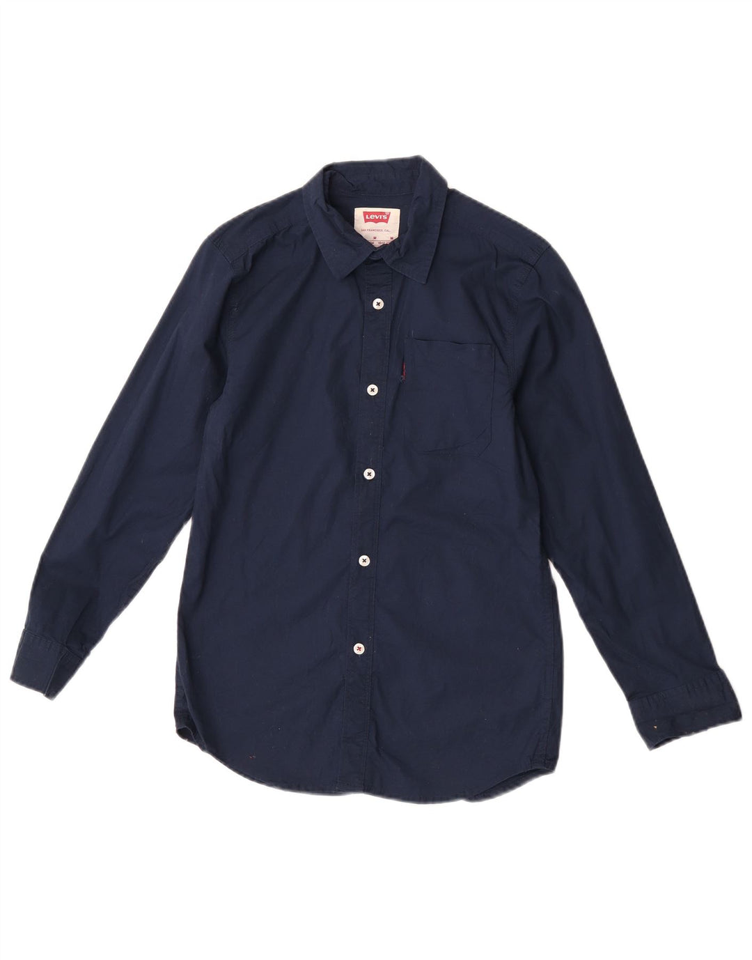 Cămașă Levi's Băieți 10-11 Ani Mediu Bumbac Bleumarin