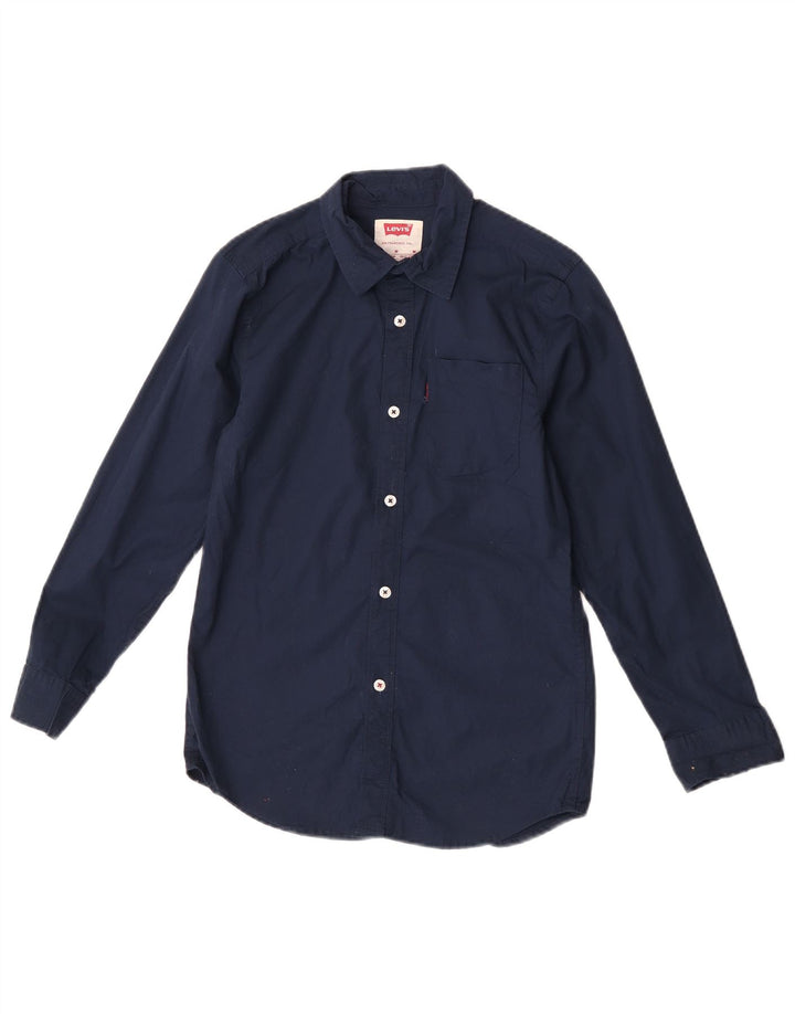 Cămașă Levi's Băieți 10-11 Ani Mediu Bumbac Bleumarin