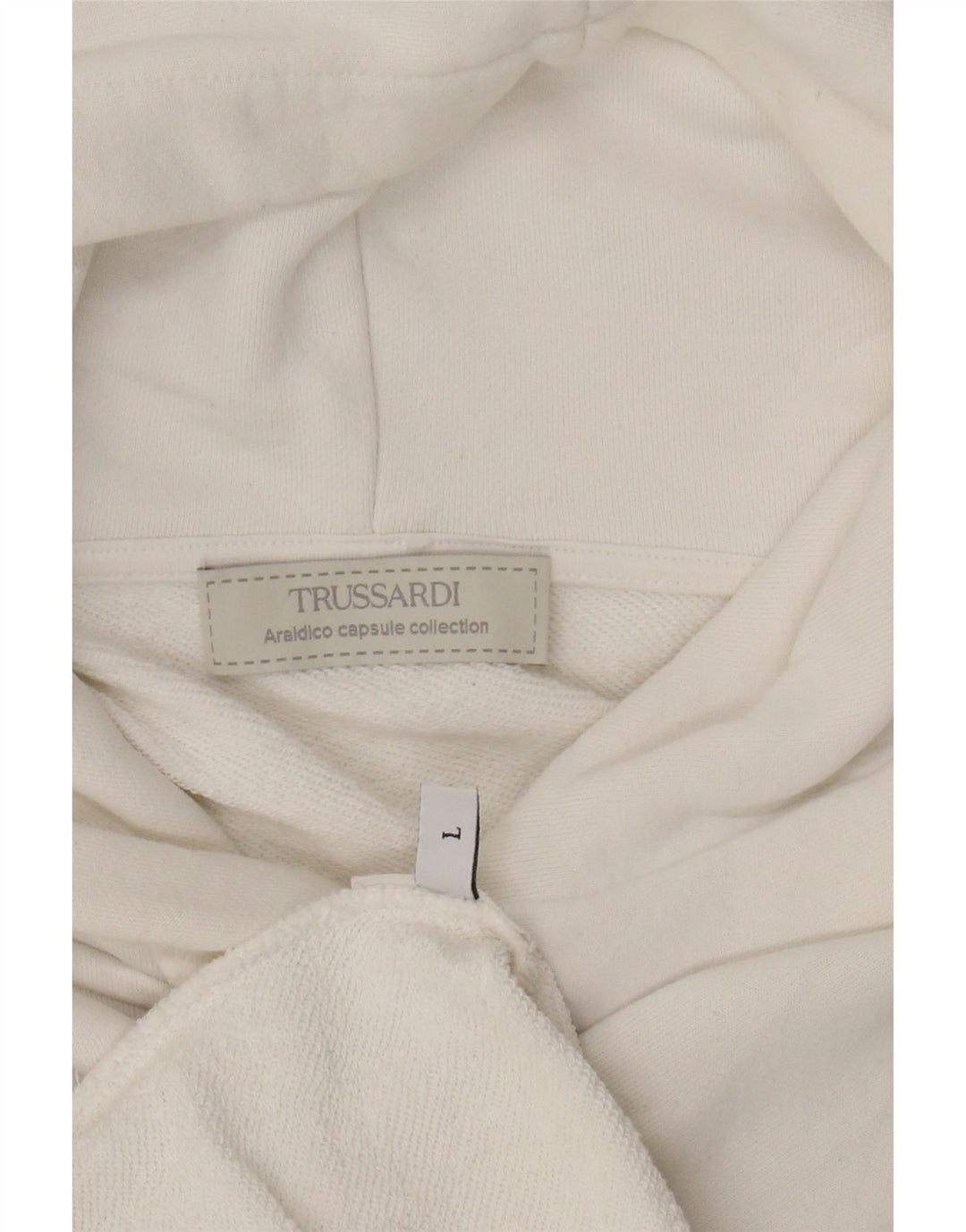 TRUSSARDI Mens Hoodie Jumper Large White