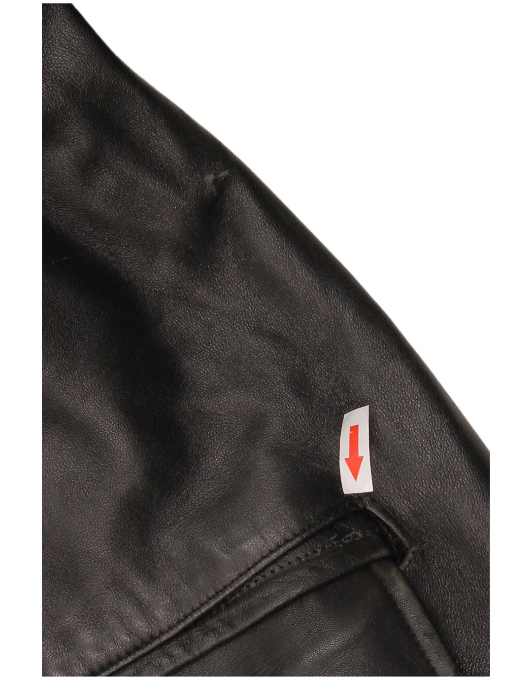 Jachetă de piele pentru bărbați VINTAGE UK 42 XL din piele neagră