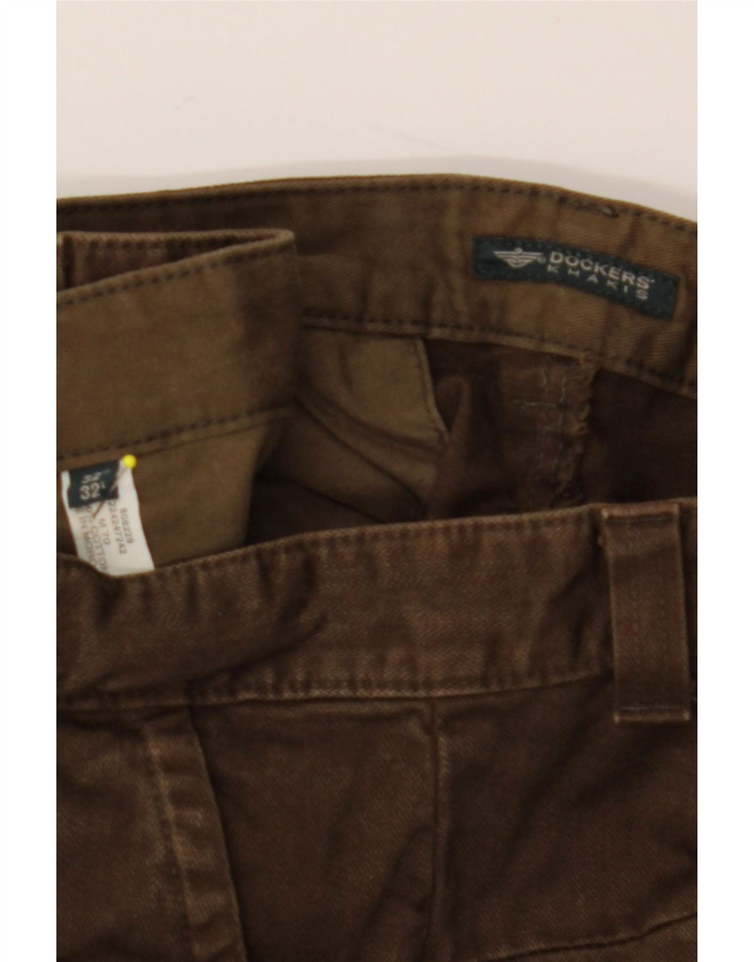 Pantaloni chino conici pentru bărbați DOCKERS Kakis L32 L32 bumbac maro